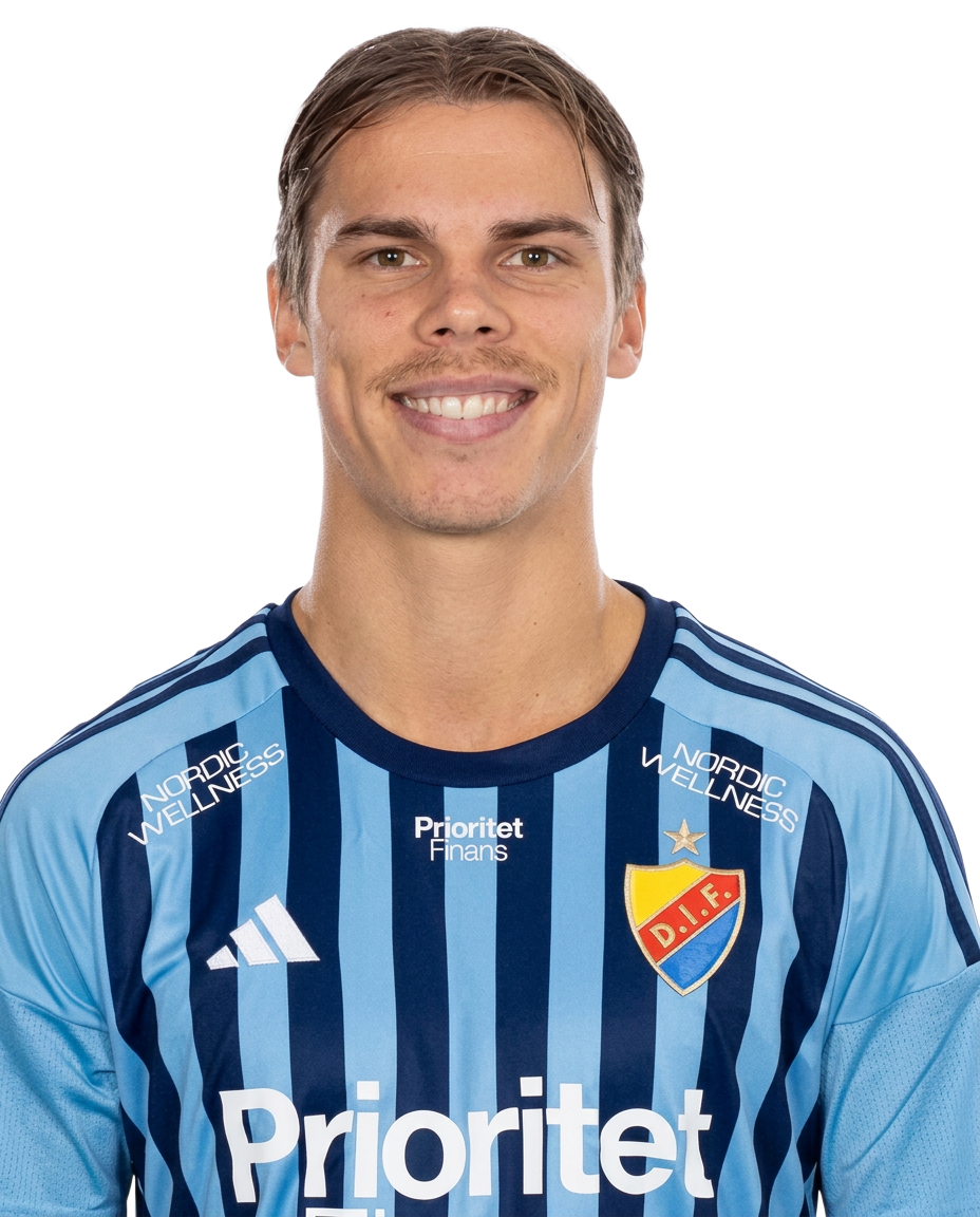 Elias Andersson i Djurgårdens matchtröja